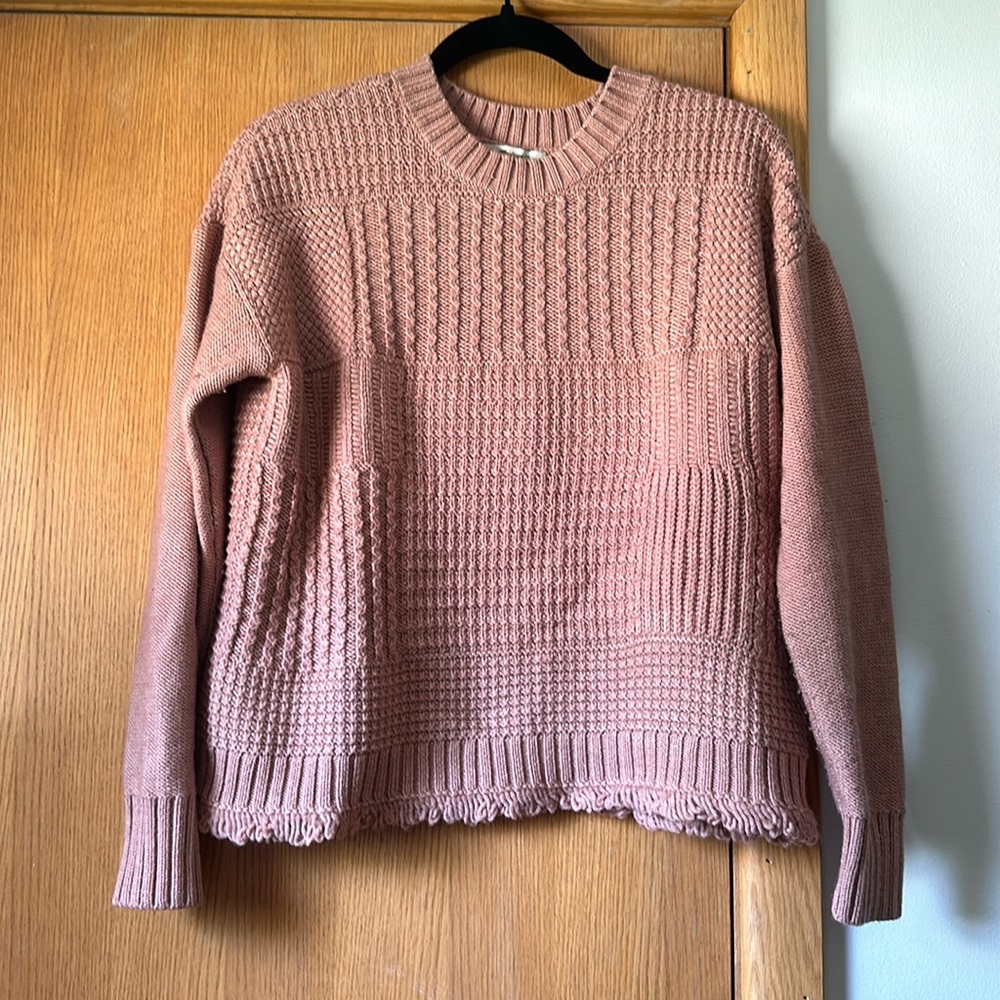 Madewell pink/nude sweater